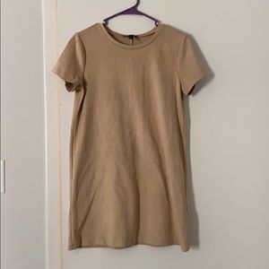 Suede mini dress !!